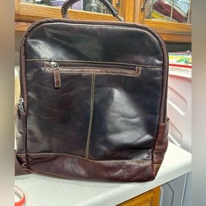 Jack Georges leather backpack
